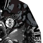 custom brooklyn nets skull horde black varsity jacket best selling