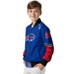 custom buffalo bills chevron style blue bomber jacket best selling