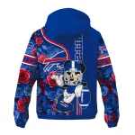 custom buffalo bills football micky mouse blue windbreaker jacket best selling