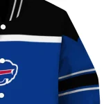custom buffalo bills stripe statement blue black varsity jacket best selling