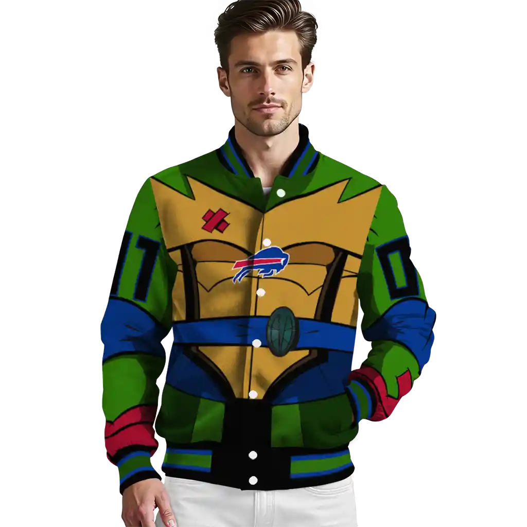 custom buffalo bills turtle armor varsity jacket high quality custom buffalo bills turtle armor varsity jacket high quality