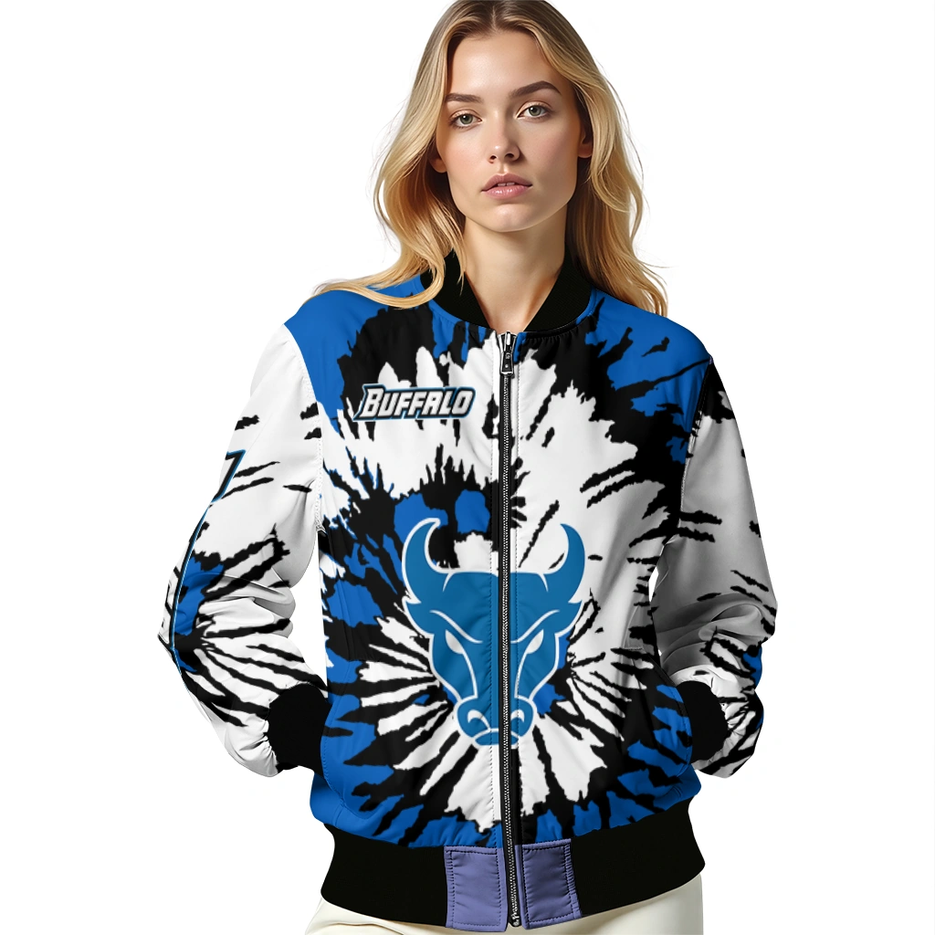 custom buffalo bulls burst splatter royal blue bomber jacket latest model custom buffalo bulls burst splatter royal blue bomber jacket latest model