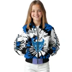 custom buffalo bulls burst splatter royal blue bomber jacket best selling