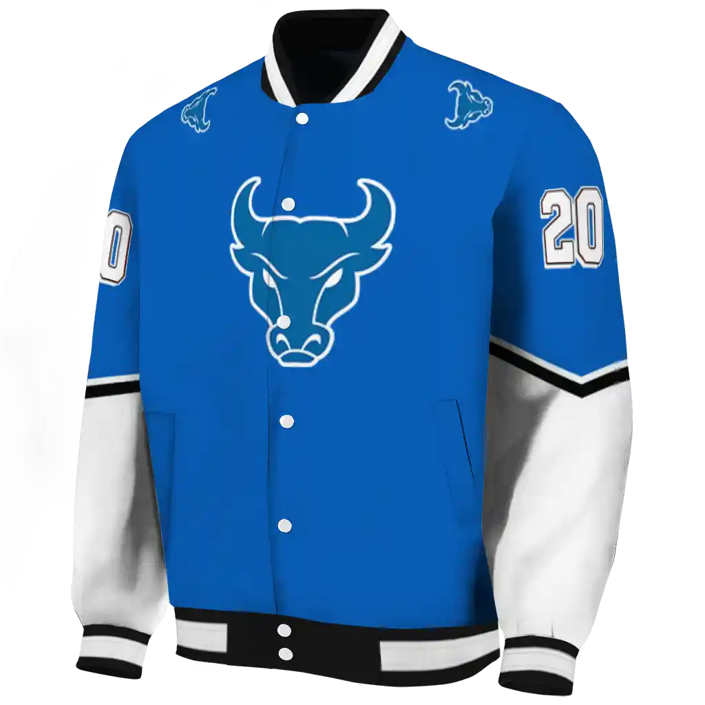 custom buffalo bulls chevron style royal blue varsity jacket best selling custom buffalo bulls chevron style royal blue varsity jacket best selling