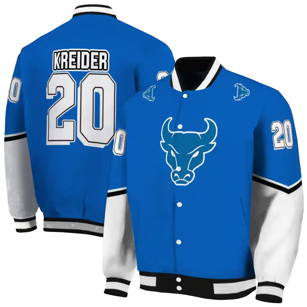 custom buffalo bulls chevron style royal blue varsity jacket fashion forward custom buffalo bulls chevron style royal blue varsity jacket fashion forward