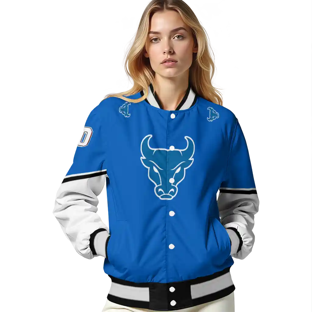 custom buffalo bulls chevron style royal blue varsity jacket latest model custom buffalo bulls chevron style royal blue varsity jacket latest model