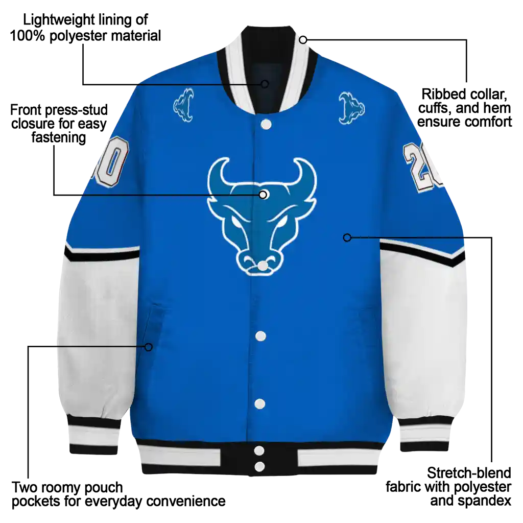 custom buffalo bulls chevron style royal blue varsity jacket new arrival custom buffalo bulls chevron style royal blue varsity jacket new arrival