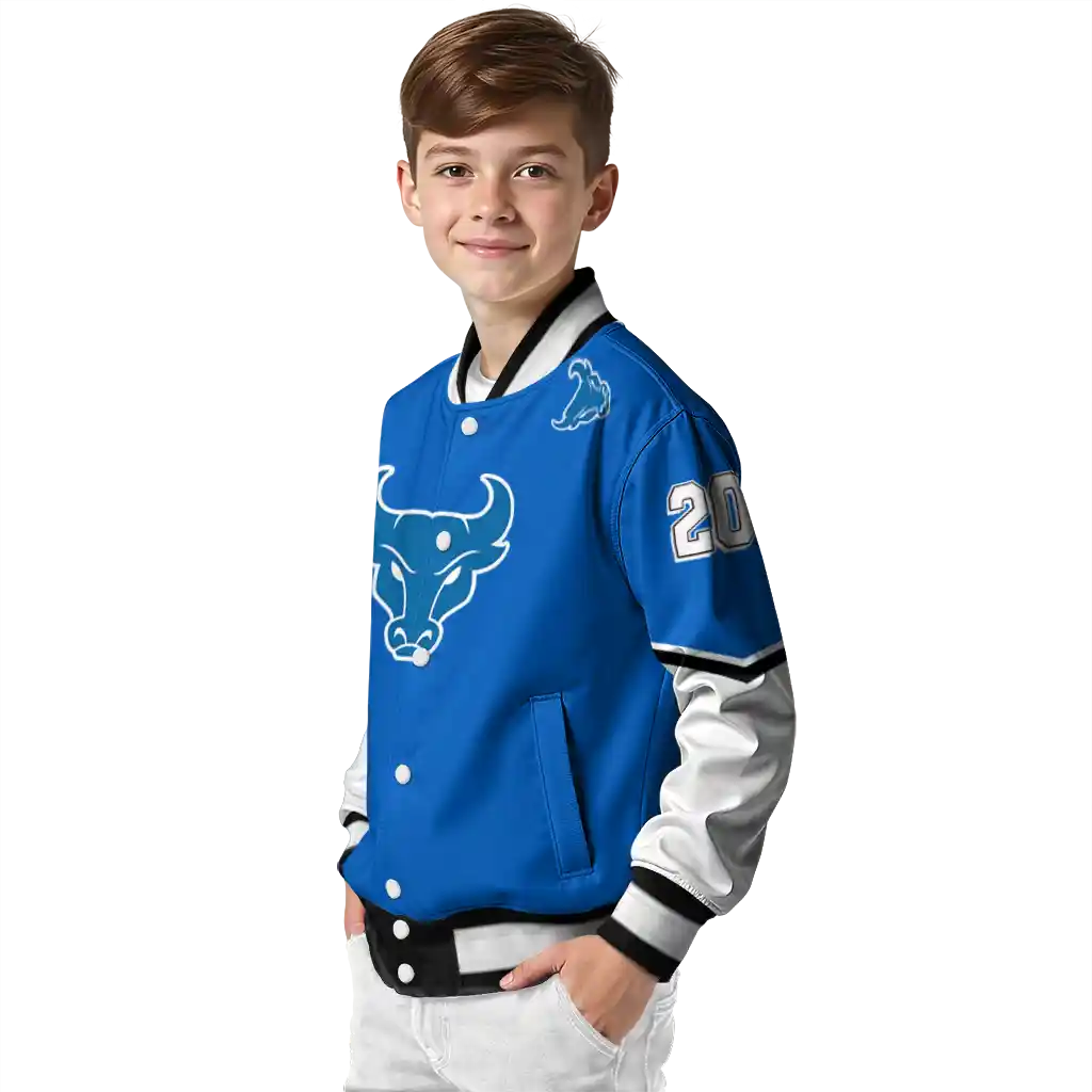 custom buffalo bulls chevron style royal blue varsity jacket trendy custom buffalo bulls chevron style royal blue varsity jacket trendy