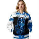custom buffalo bulls reaper hands royal blue black varsity jacket best selling