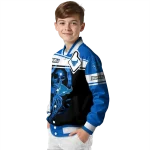 custom buffalo bulls reaper hands royal blue black varsity jacket best selling