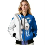 custom buffalo bulls snoopy head royal blue bomber jacket best selling