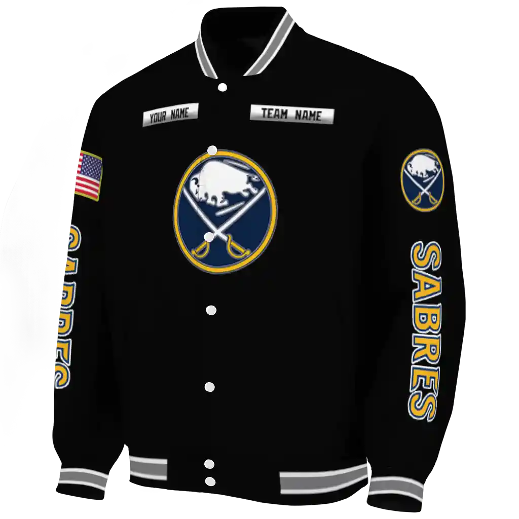 custom buffalo sabres american flag skull black varsity jacket best selling custom buffalo sabres american flag skull black varsity jacket best selling
