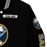 custom buffalo sabres american flag skull black varsity jacket best selling