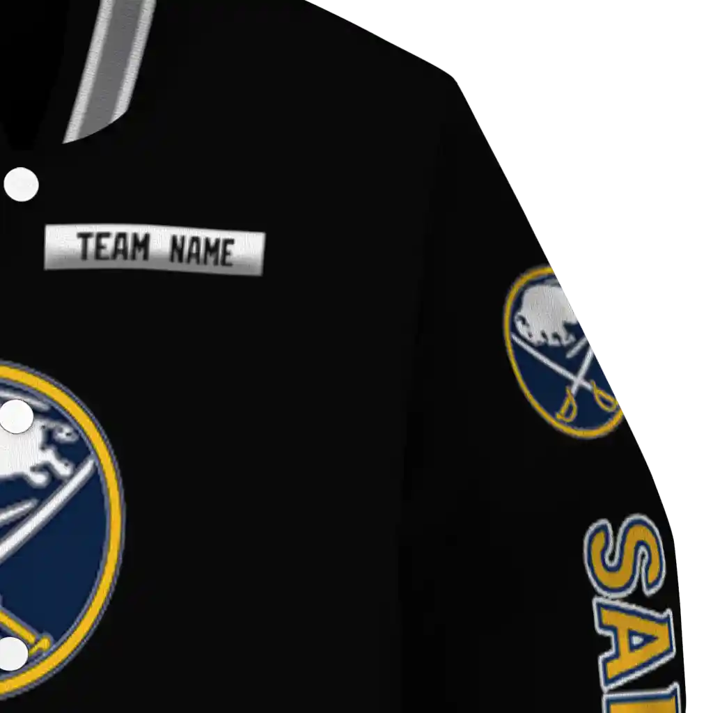 custom buffalo sabres american flag skull black varsity jacket premium grade custom buffalo sabres american flag skull black varsity jacket premium grade