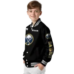 custom buffalo sabres american flag skull black varsity jacket best selling