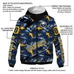 custom buffalo sabres shark art navy blue windbreaker jacket best selling