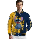 custom buffalo sabres stitch laughing navy blue varsity jacket best selling