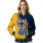 custom buffalo sabres stitch laughing navy blue varsity jacket best selling