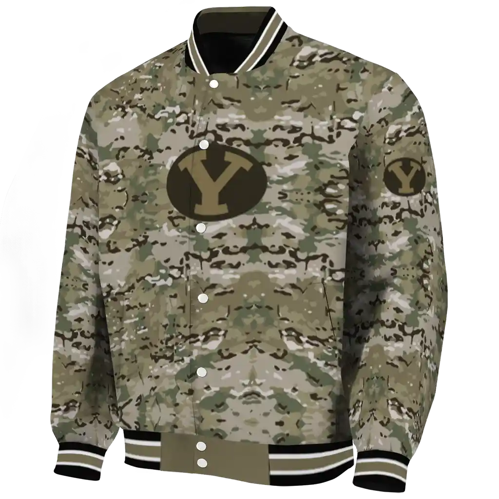 custom byu cougars camouflage abstract camouflage varsity jacket best selling custom byu cougars camouflage abstract camouflage varsity jacket best selling