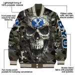 custom byu cougars camouflage skull camouflage varsity jacket best selling