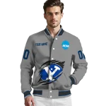 custom byu cougars feral slash grey varsity jacket best selling