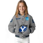 custom byu cougars feral slash grey varsity jacket best selling