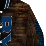 custom byu cougars flag wood brown varsity jacket best selling