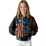 custom byu cougars flag wood brown varsity jacket best selling