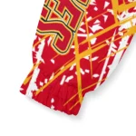 custom calgary flames brushstroke pattern red windbreaker jacket best selling