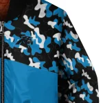 custom carolina panthers freedom claw blue bomber jacket best selling