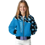 custom carolina panthers freedom claw blue bomber jacket best selling