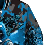 custom carolina panthers skull horde blue varsity jacket best selling