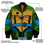 custom carolina panthers turtle armor bomber jacket best selling