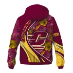 custom central michigan chippewas blossoms helmet maroon windbreaker jacket best selling