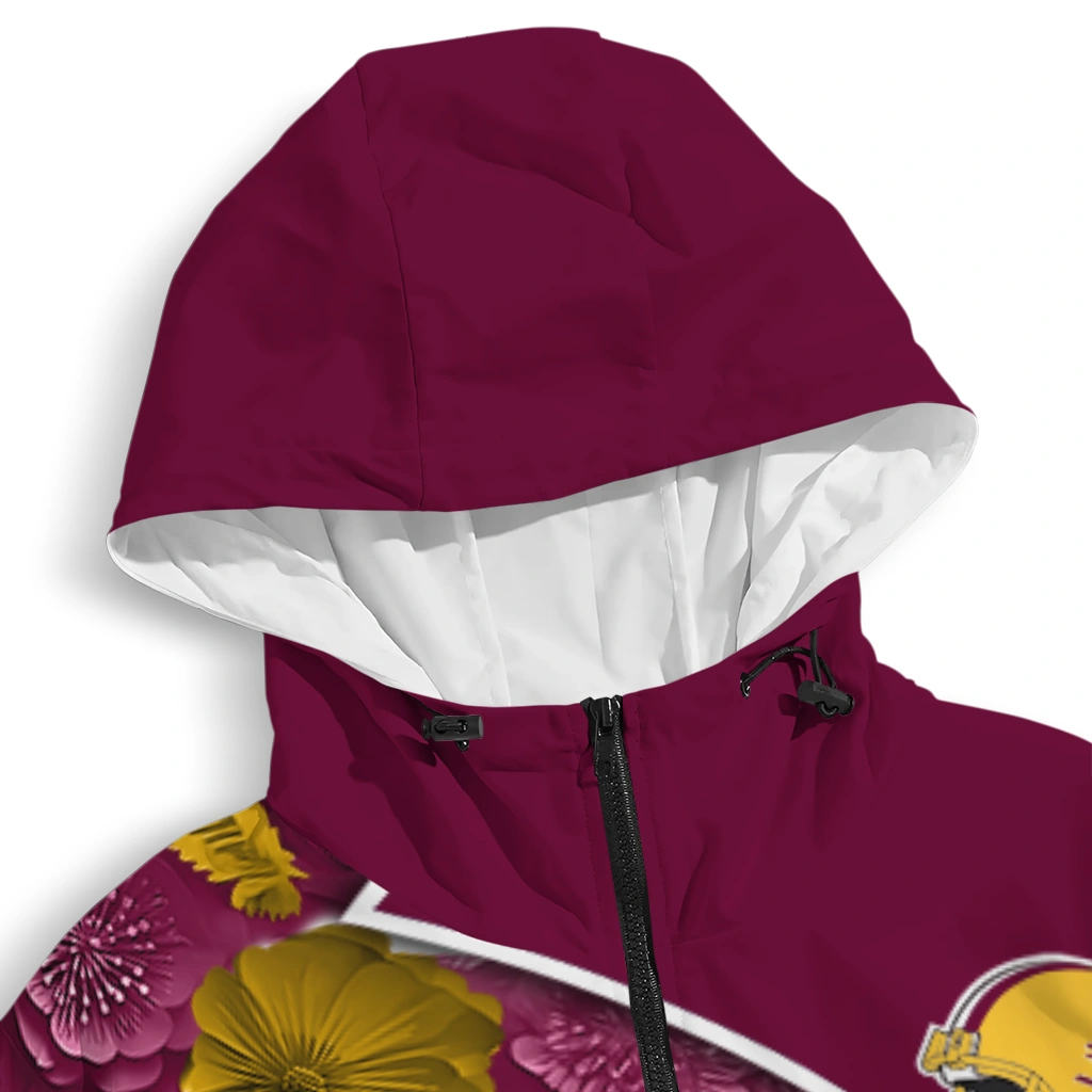 custom central michigan chippewas blossoms helmet maroon windbreaker jacket premium grade custom central michigan chippewas blossoms helmet maroon windbreaker jacket premium grade