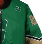 custom charlotte 49ers chevron style green bomber jacket best selling