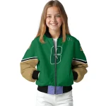 custom charlotte 49ers chevron style green bomber jacket best selling