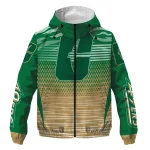 custom charlotte 49ers pattern layers green windbreaker jacket best selling