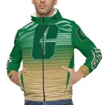 custom charlotte 49ers pattern layers green windbreaker jacket best selling