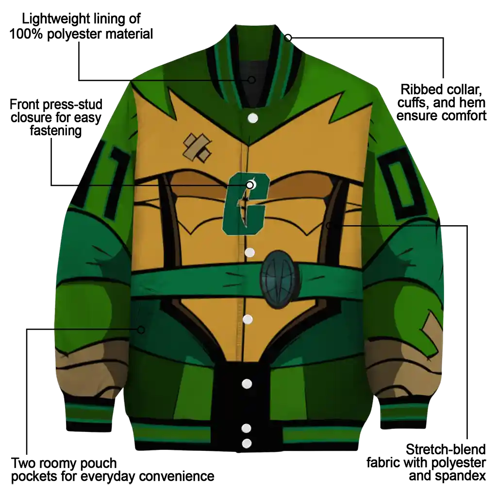 custom charlotte 49ers turtle armor varsity jacket new arrival custom charlotte 49ers turtle armor varsity jacket new arrival