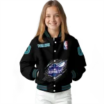 custom charlotte hornets claw edge black varsity jacket best selling