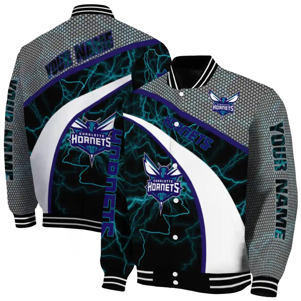 custom charlotte hornets electric flash teal varsity jacket fashion forward custom charlotte hornets electric flash teal varsity jacket fashion forward