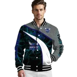 custom charlotte hornets electric flash teal varsity jacket best selling