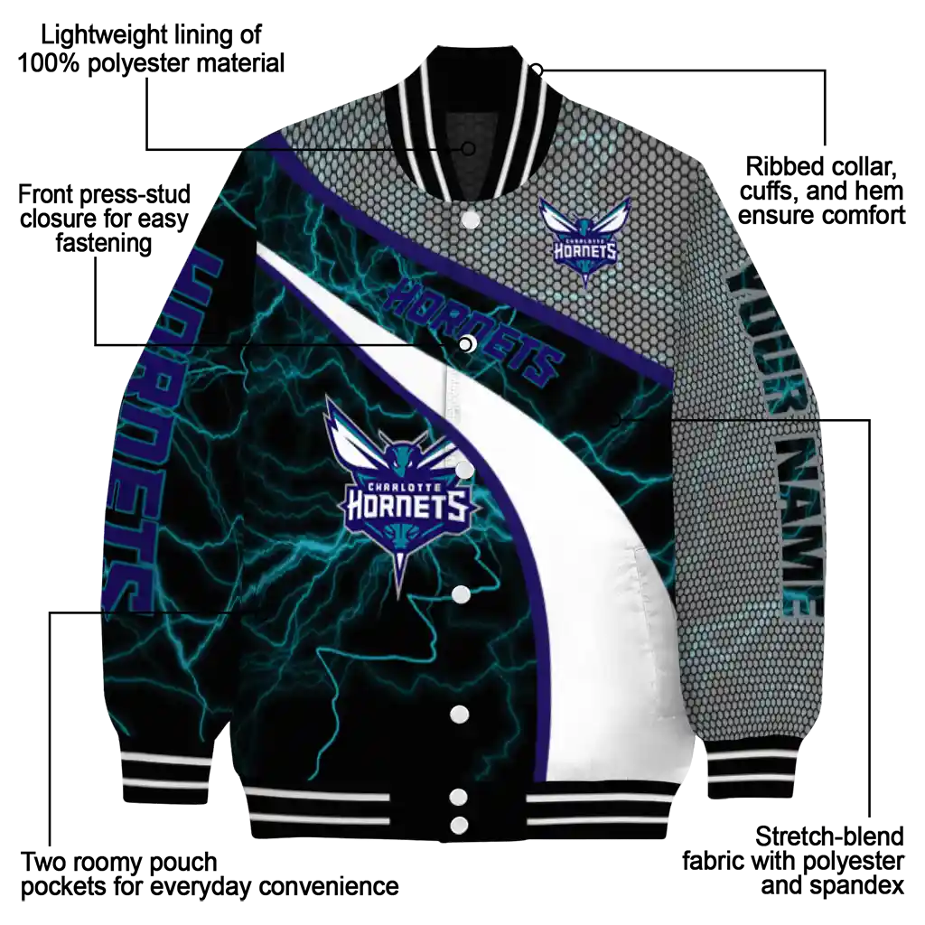 custom charlotte hornets electric flash teal varsity jacket new arrival custom charlotte hornets electric flash teal varsity jacket new arrival