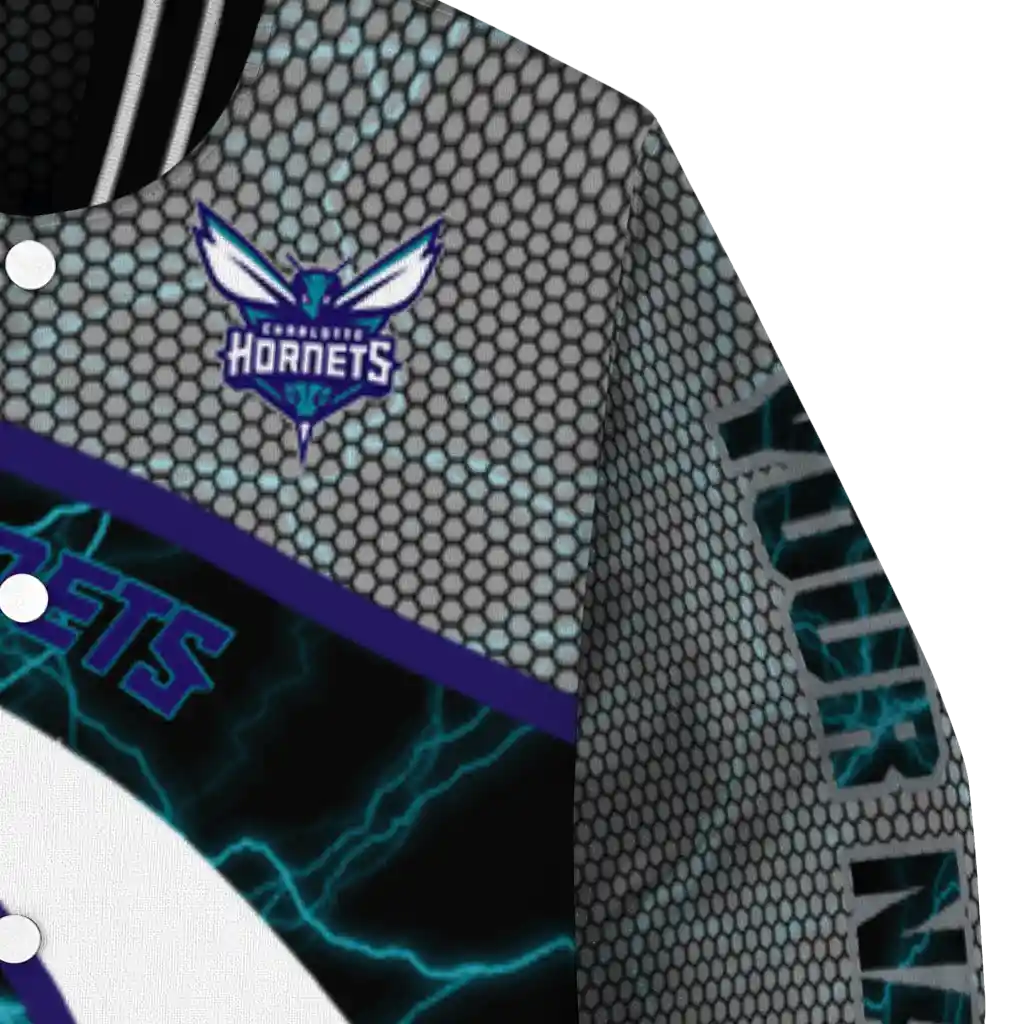 custom charlotte hornets electric flash teal varsity jacket premium grade custom charlotte hornets electric flash teal varsity jacket premium grade