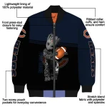 custom chicago bears groot football blue black bomber jacket best selling