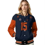 custom chicago bears team patch blue varsity jacket best selling