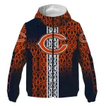 custom chicago bears tribal swirls blue windbreaker jacket best selling