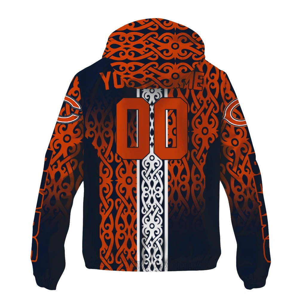 custom chicago bears tribal swirls blue windbreaker jacket fashion forward custom chicago bears tribal swirls blue windbreaker jacket fashion forward