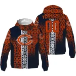 custom chicago bears tribal swirls blue windbreaker jacket best selling
